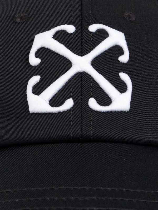 Shop Off-white Arrow Drill-embroidered Baseball Cap In Black