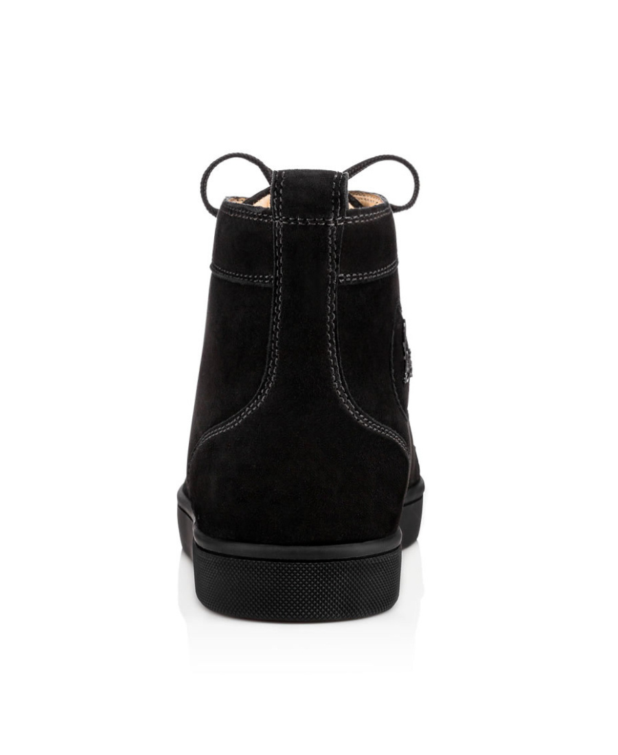 Christian Louboutin Black Louis Orlato Sneakers In Black