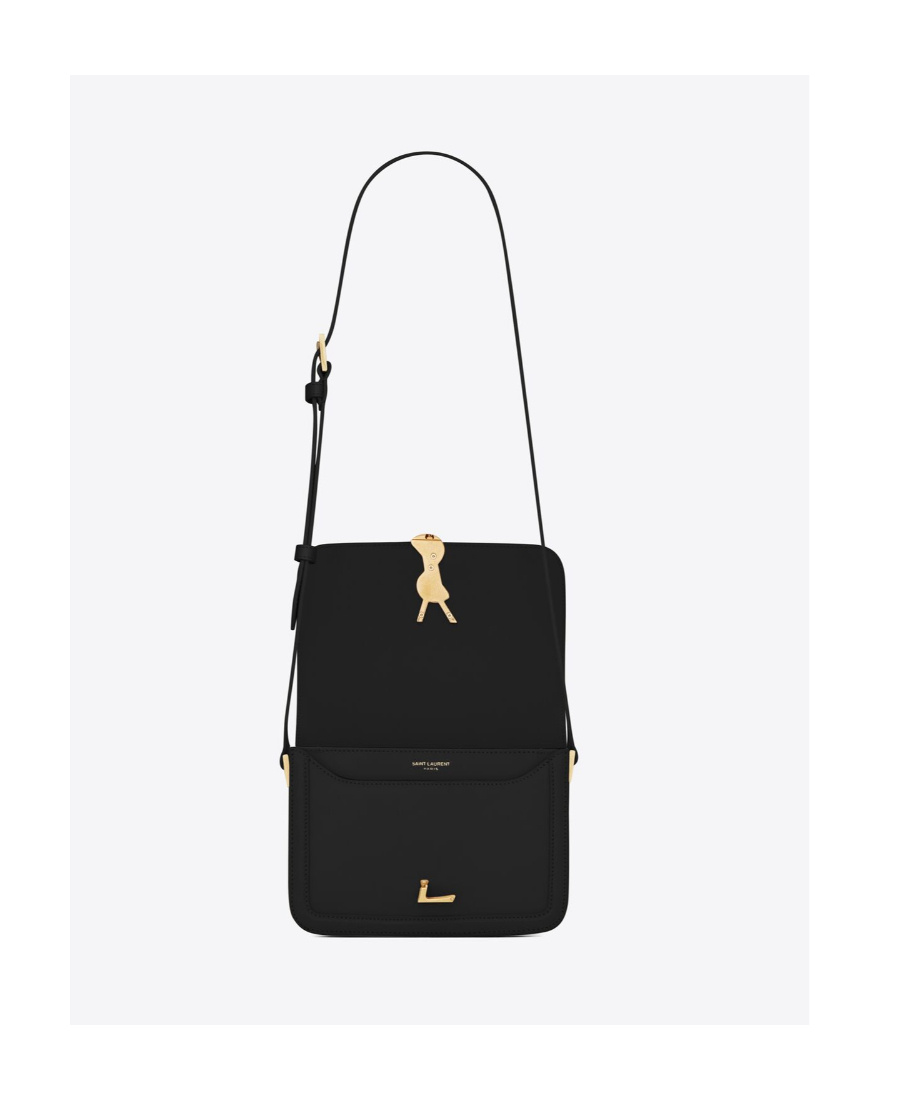 Saint Laurent Small Solferino Satchel Crossbody Bag In Black