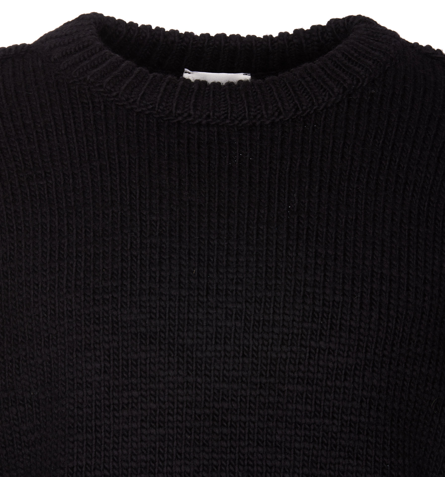 Lemaire Wool Knitted Jumper In Black