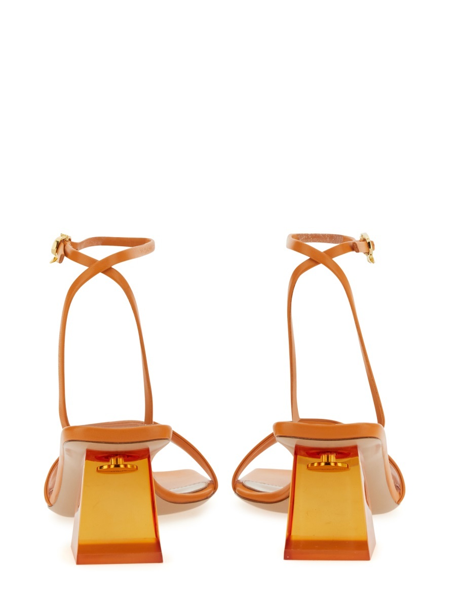 Gianvito Rossi Cosmic Graphic Heels For Women In Orange