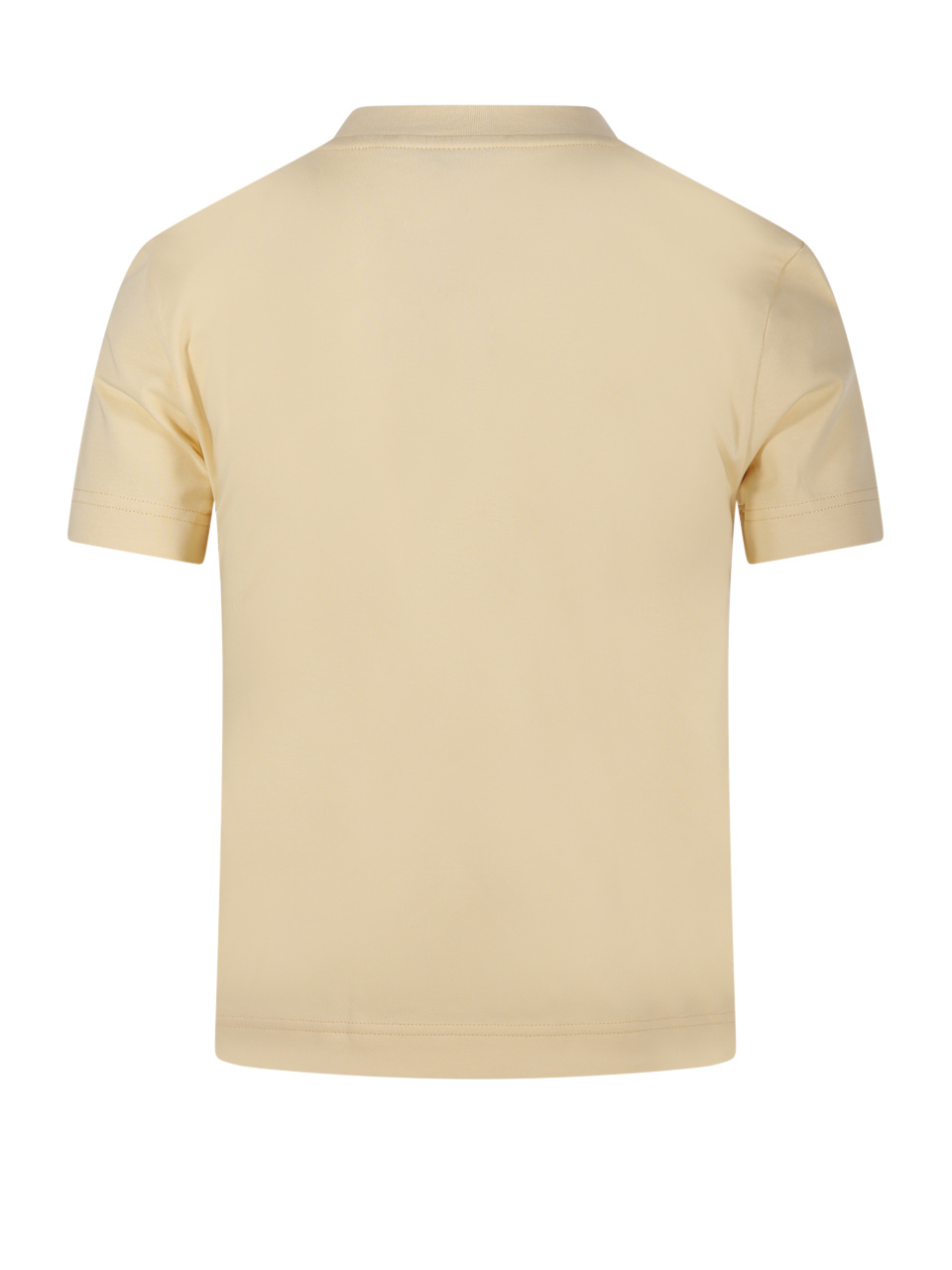 Jacquemus Stretch-cotton Grosgrain Logo T-shirt In Nude