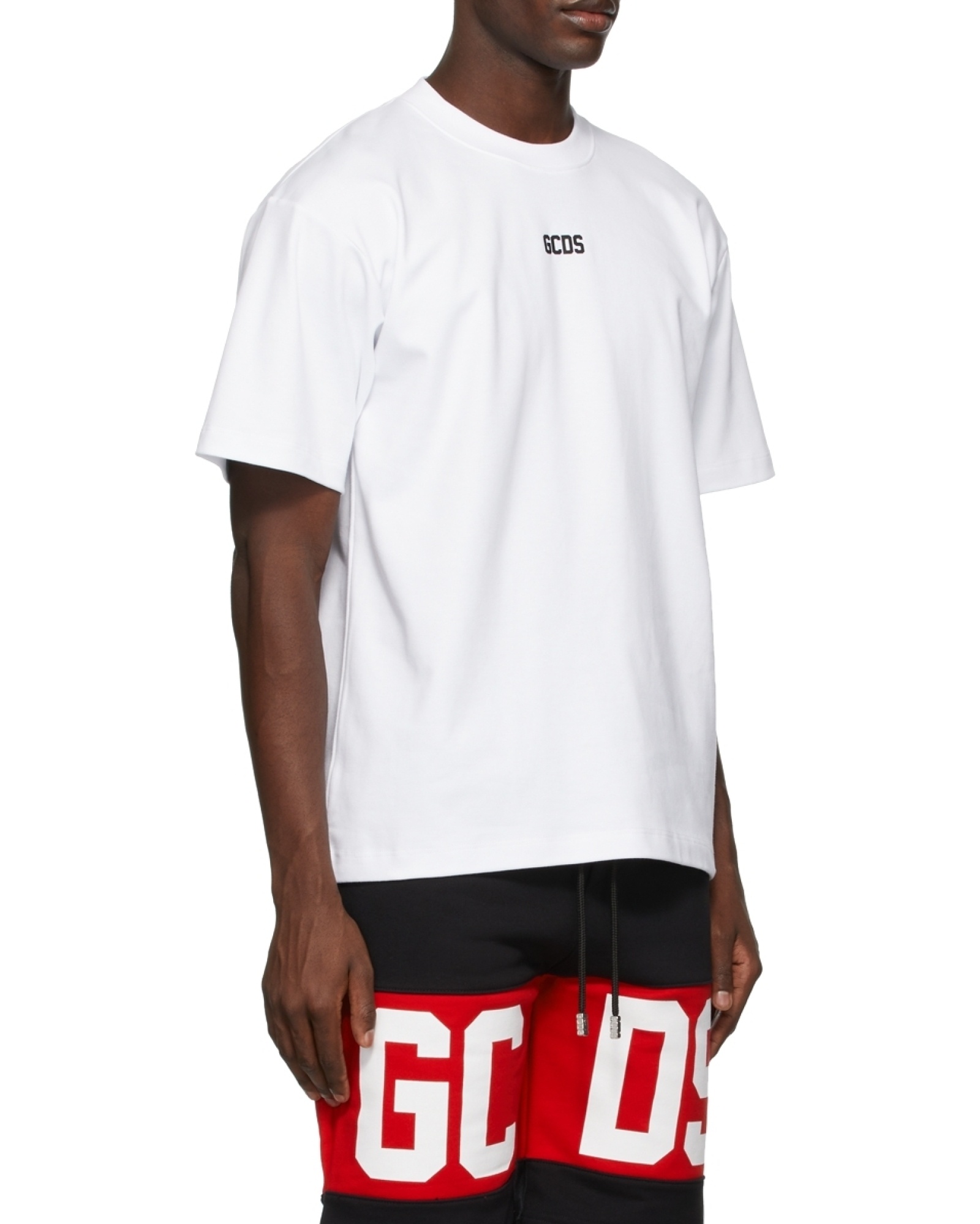 Gcds Logo-print Short-sleeved T-shirt In White