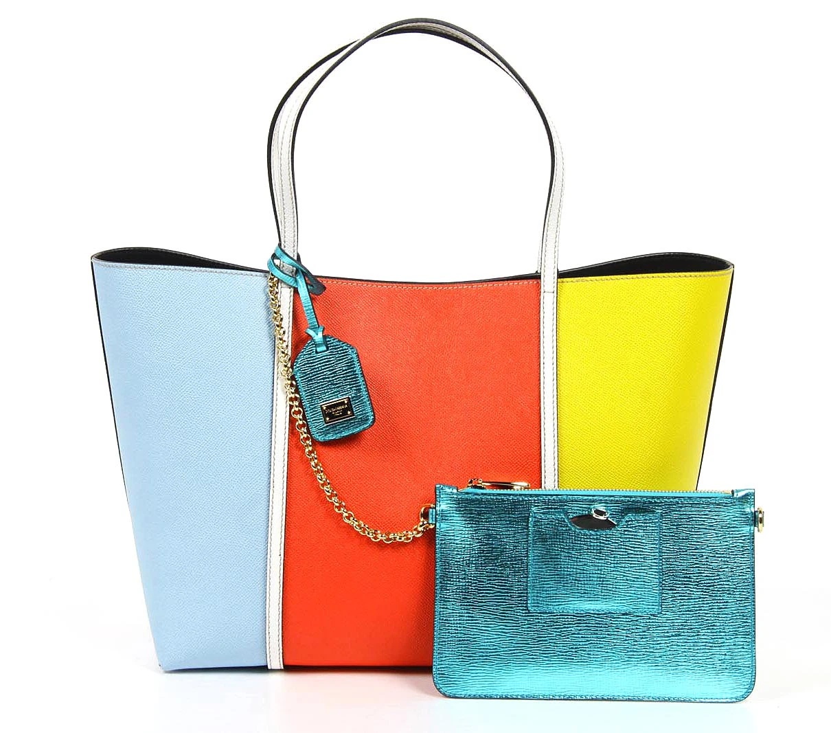 DOLCE & GABBANA LOGO DETAIL HANDBAG