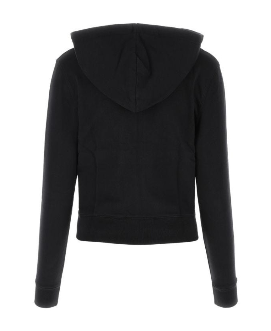 MAISON KITSUNÉ FOX EMBROIDERY ZIP-UP HOODIE