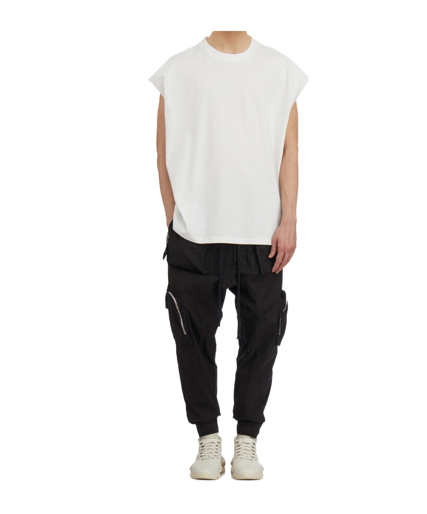 Thom Krom Pantaloni Jogger In Cotone In White