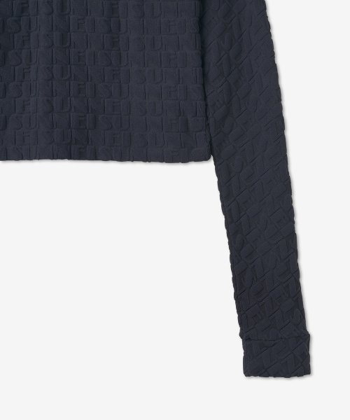 Sunnei Round-necked Logo Sweater In Black