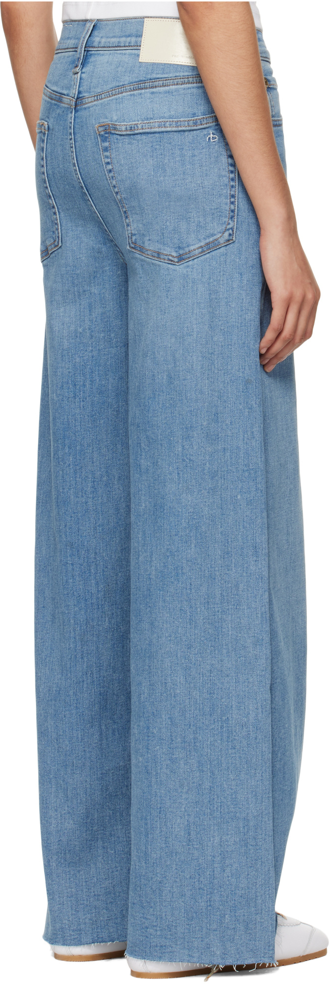 Rag & Bone Jeans With Belt Loops In Blue