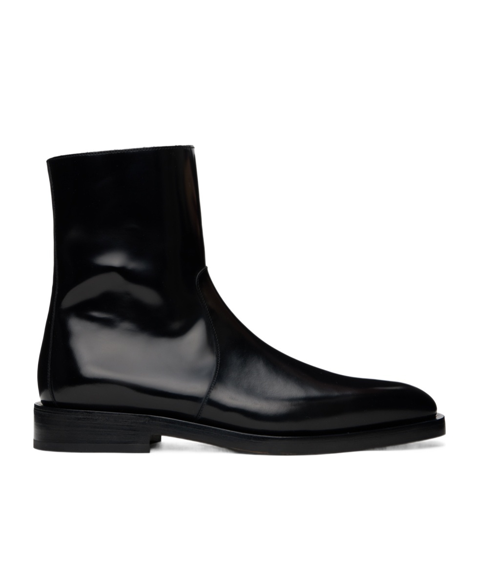 Ferragamo Ankle Chelsea Boots In Black