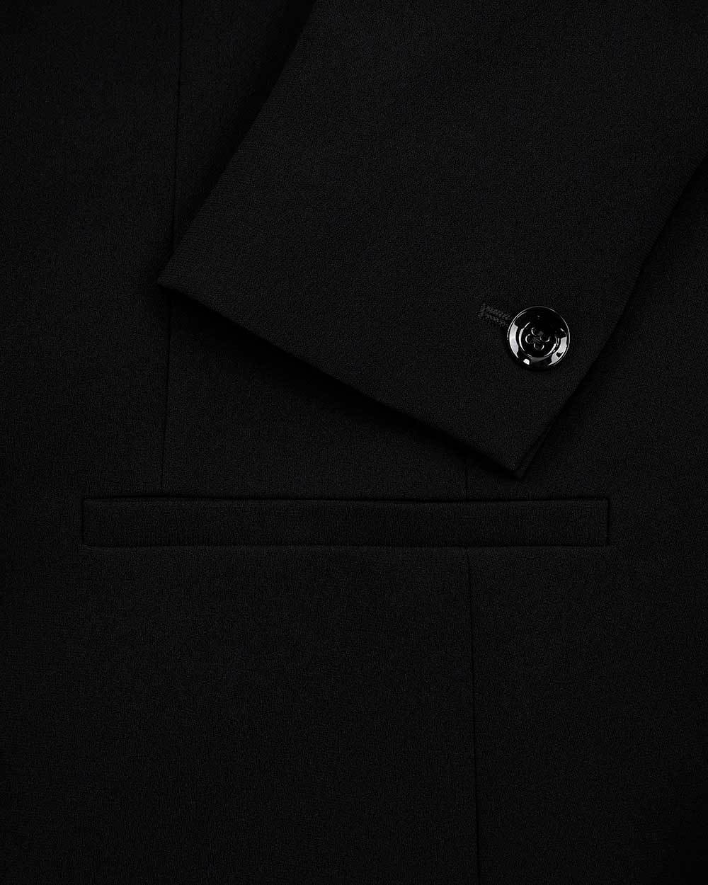 Max Mara Lapel Suit Jacket In Black