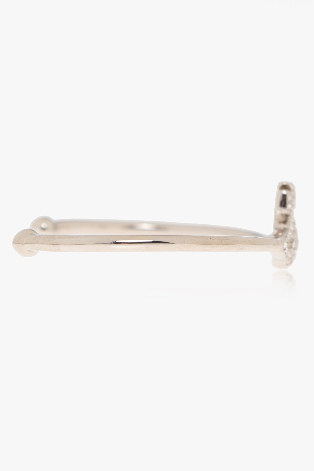 Vivienne Westwood Grace Bas-relief Open Bangle In Yellow