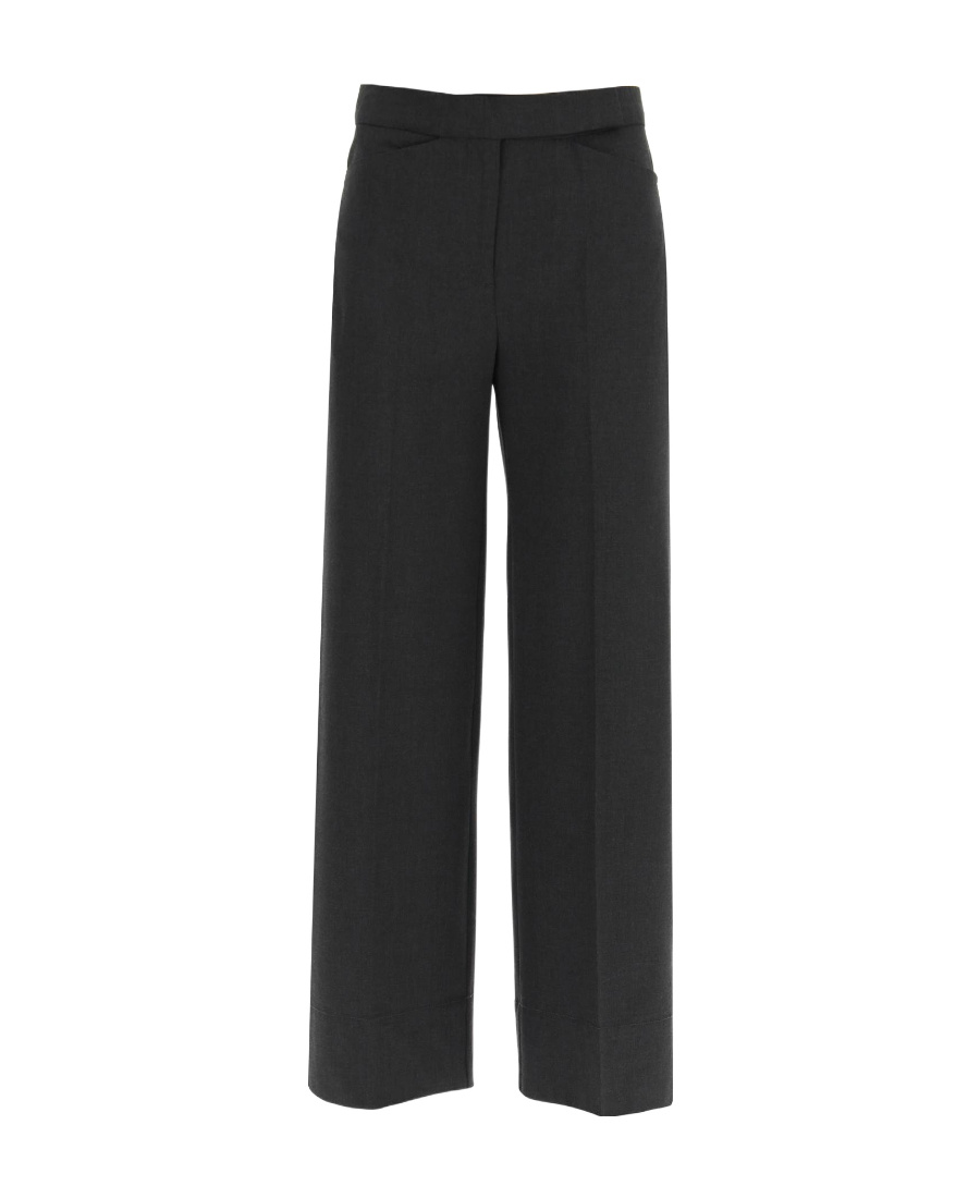 Ganni High-waist Tailored Trousers In Black