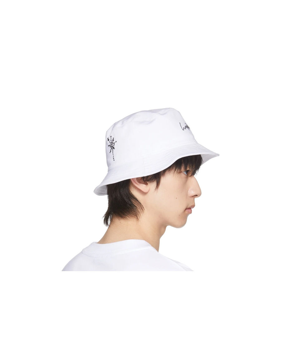 We11 Done Logo Fisherman's Hat In White