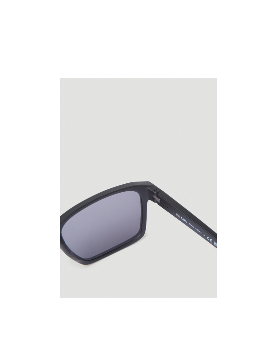 Prada Geometric Frame Sunglasses In Gray