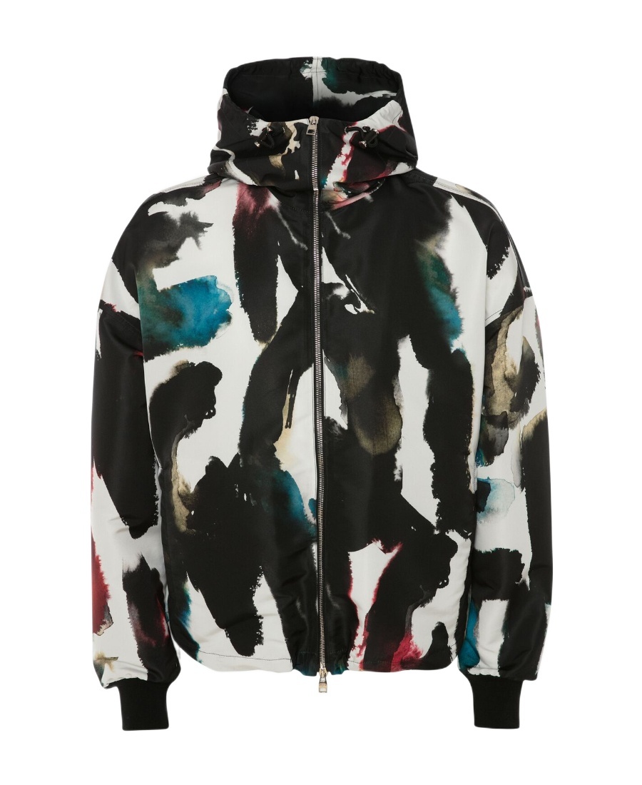 Alexander Mcqueen Alexander Mc Queen Windbreaker Jacket In Black