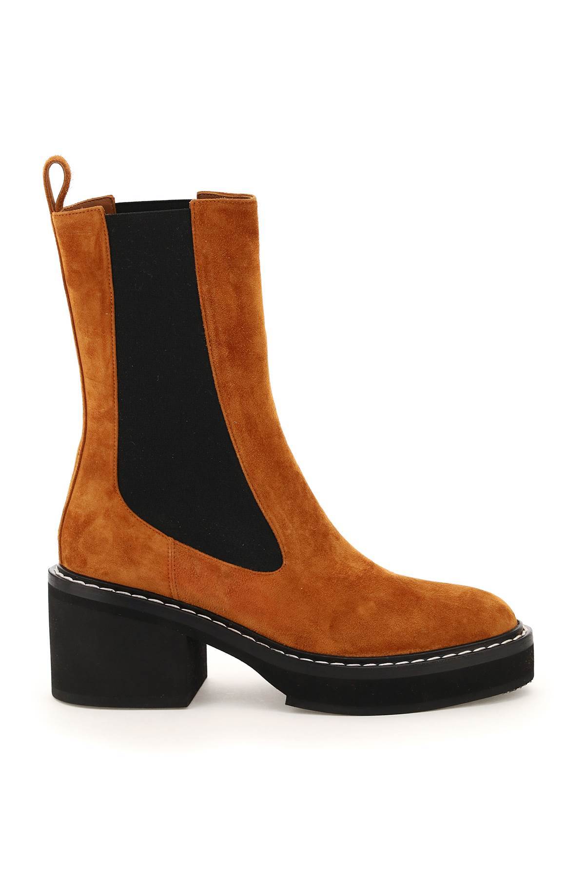 Khaite Calgary Block-heel Chelsea Booties In Black