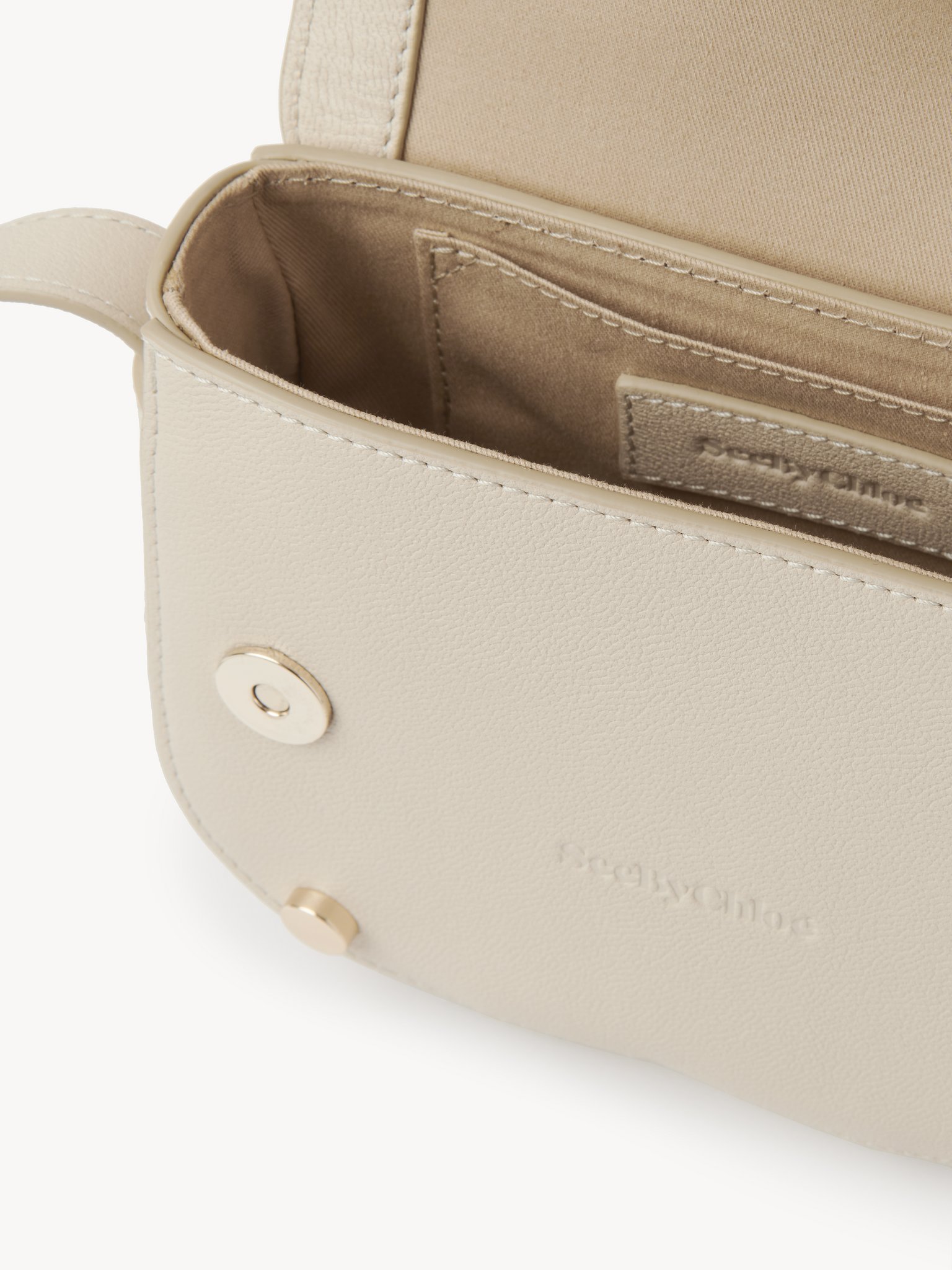 See By Chloé Logo Shoulder Bag In Nude