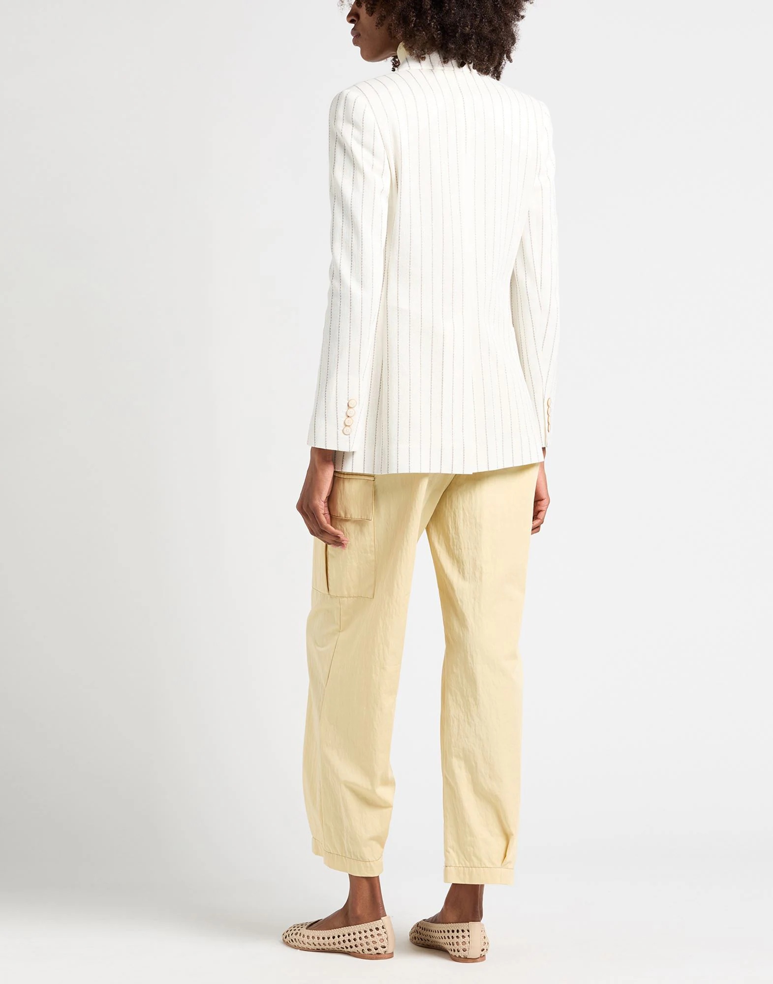 Max Mara Single-breasted Blazer In White