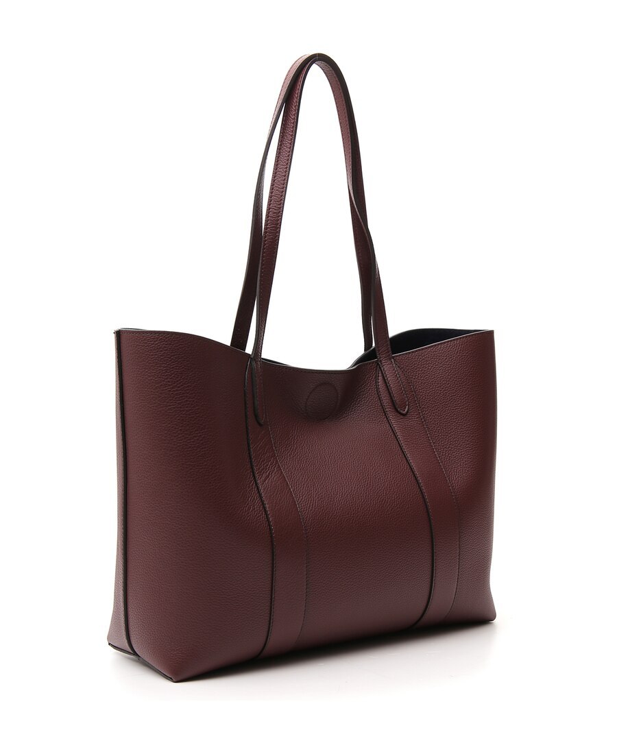 Mulberry Bayswater Bag In Micro Grained Leather In Red