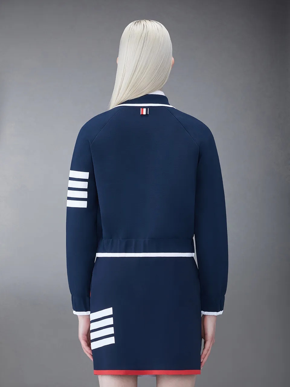 Thom Browne 4-bar Stripe Milano-stitch Jacket In Blue
