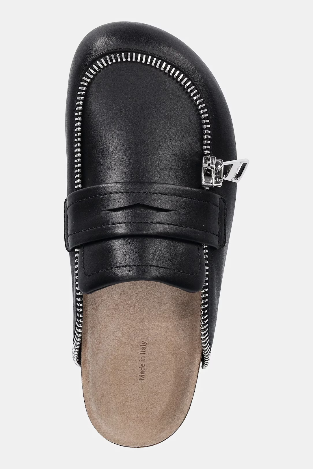 Jw Anderson Round Toe Mules In Black