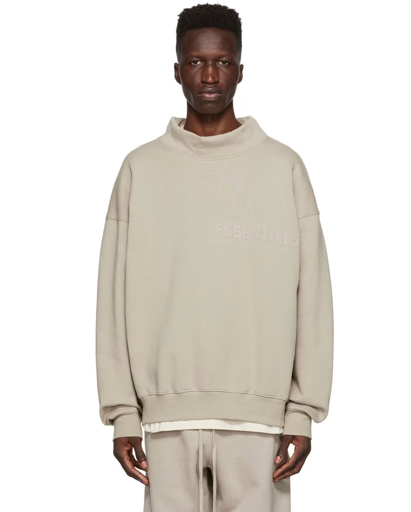 Essentials 3d-logo Sweatshirt In Neutral