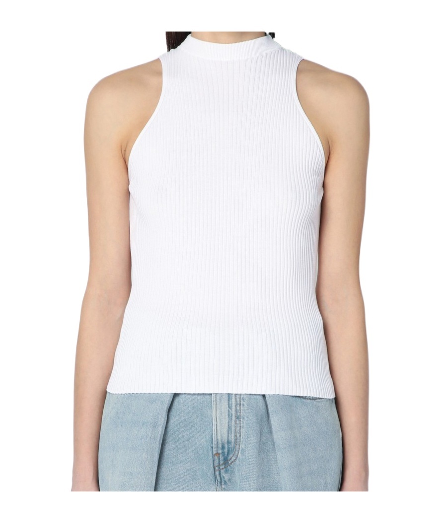 Roberto Collina Ribbed Tank Top In White
