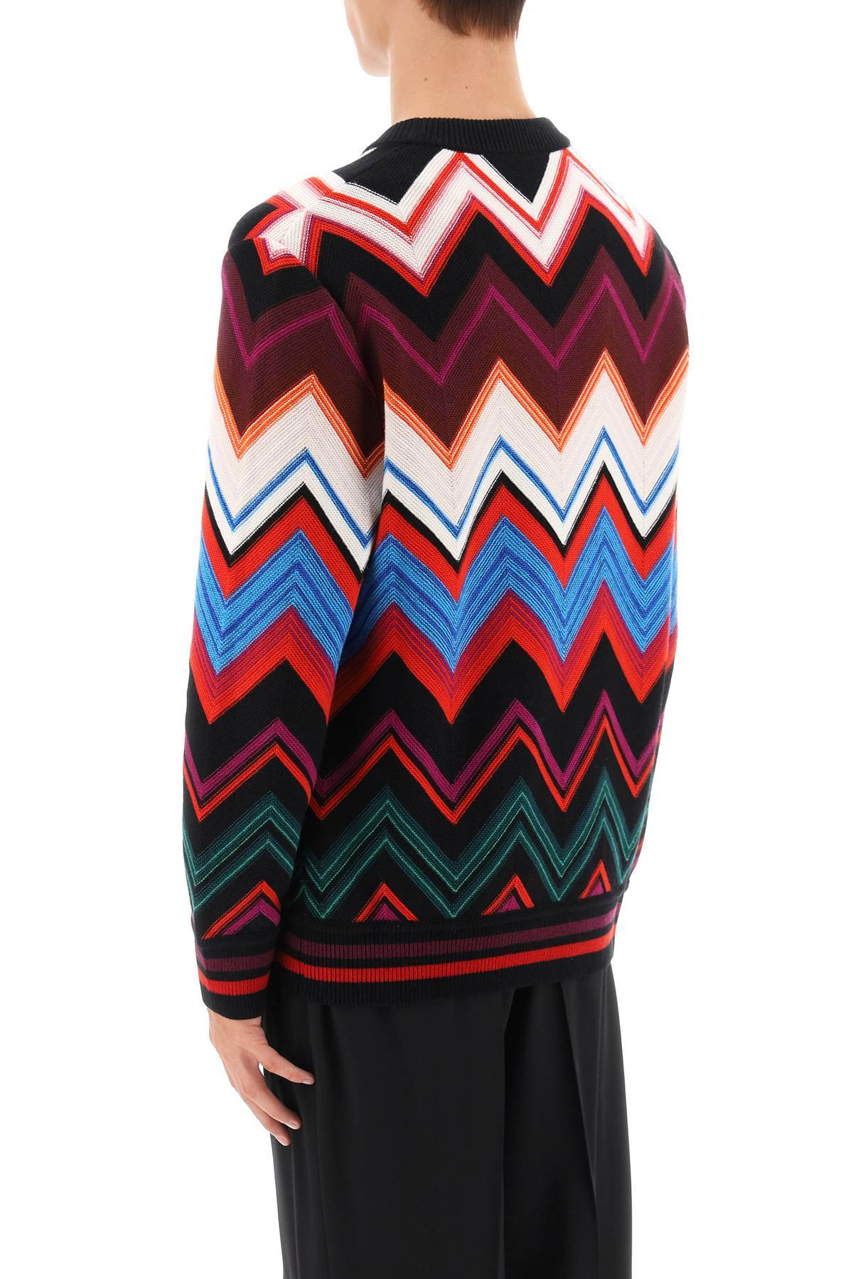 Missoni Zigzag Crew-neck Jumper In Multicolor