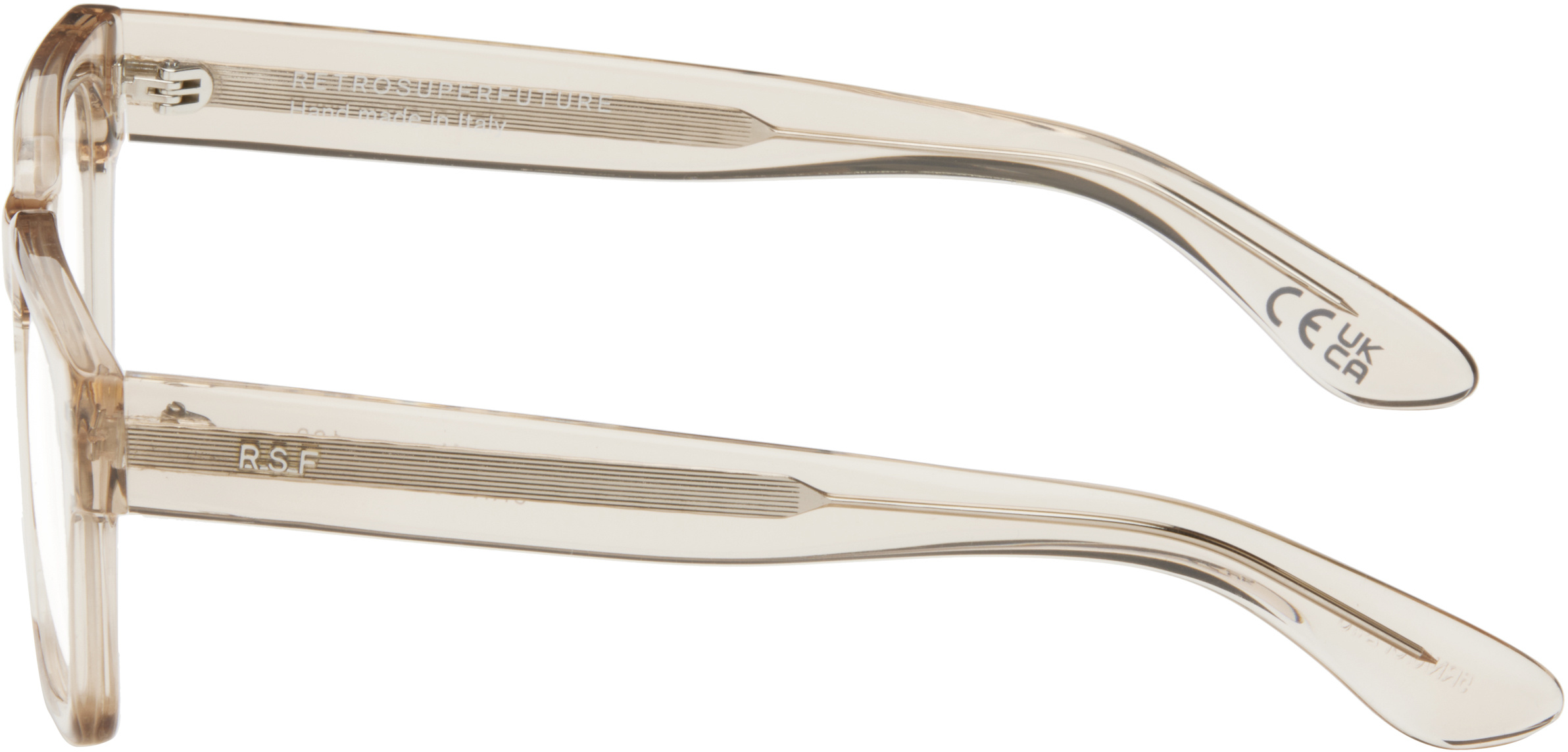 Retrosuperfuture Full Frame Plain Mirror In Neutral