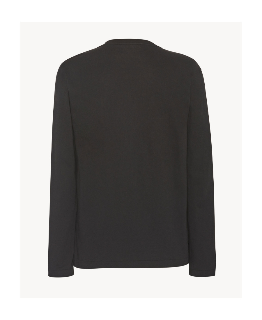 The Row T-shirt With Round Neck And Long Sleeves In Gray