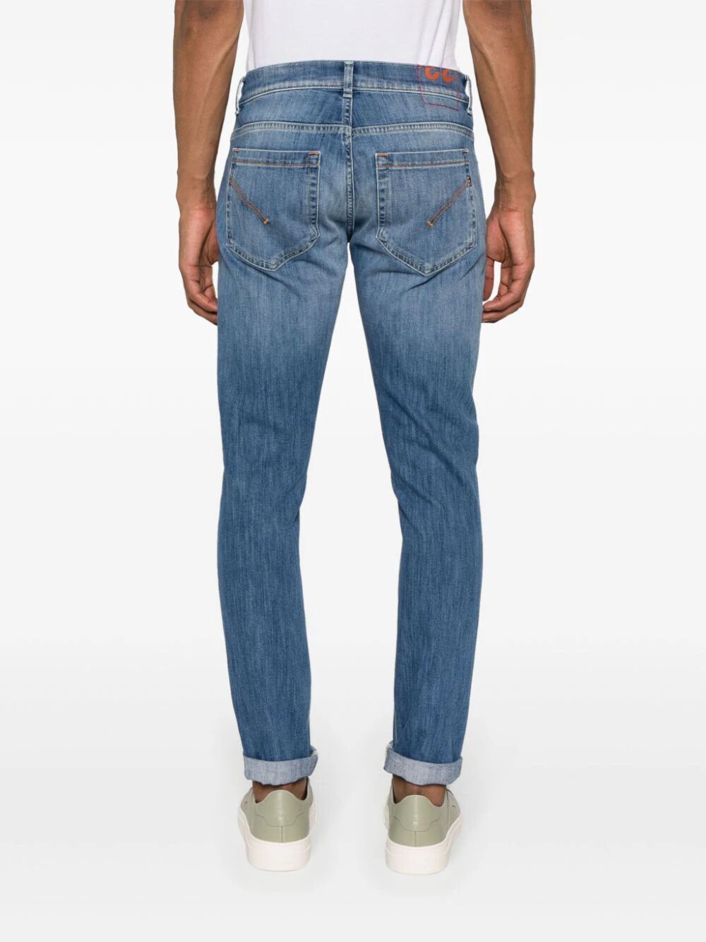 Dondup George Mid-rise Skinny Jeans In Blue