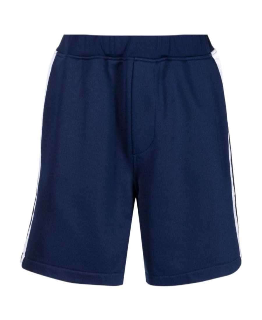 Dsquared2 Striped-edge Track Shorts In Blue