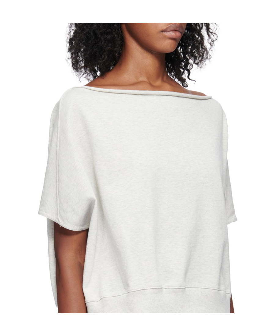 Rick Owens Drkshdw Dagger Raw-cut T-shirt In White