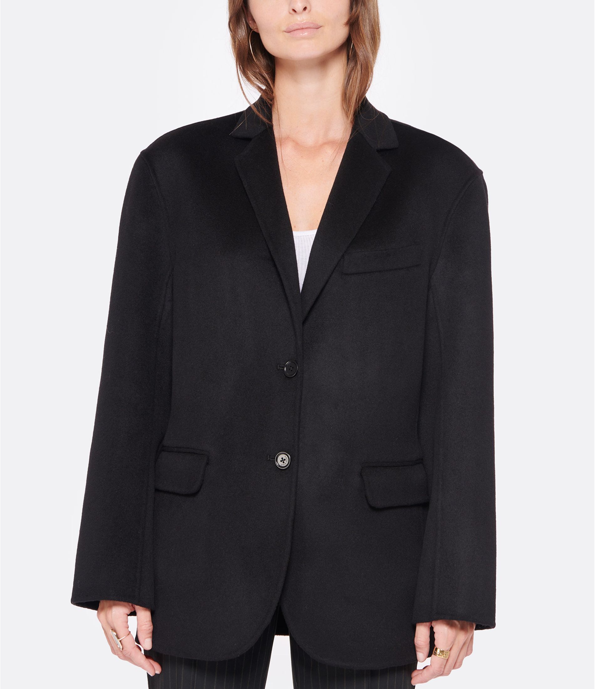 ANINE BING QUINN SINGLE-BREASTED BLAZER