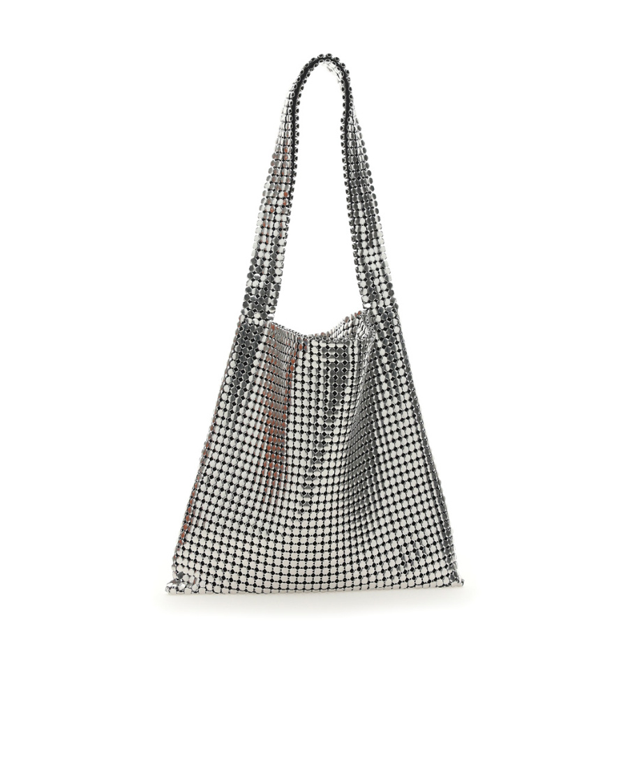 Rabanne Embellished Shoulder Bag In Gray