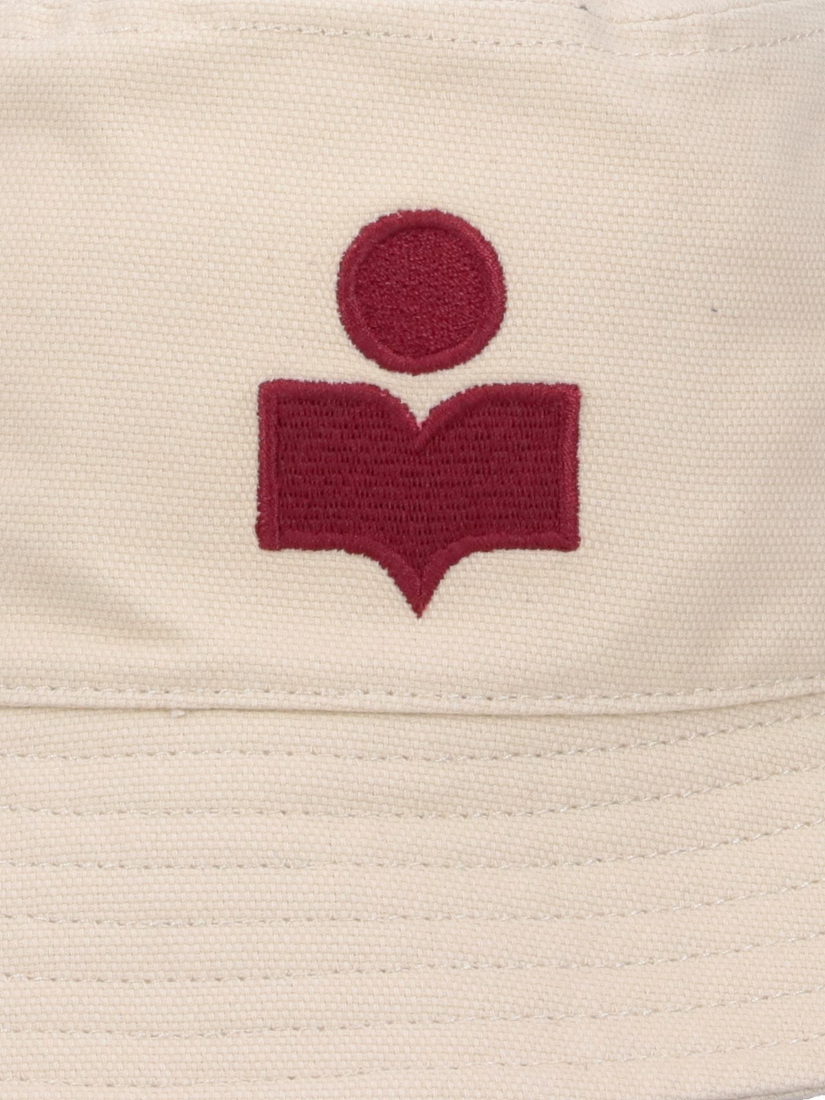 Isabel Marant Haley Cotton Embroidered Bucket Hat In Nude