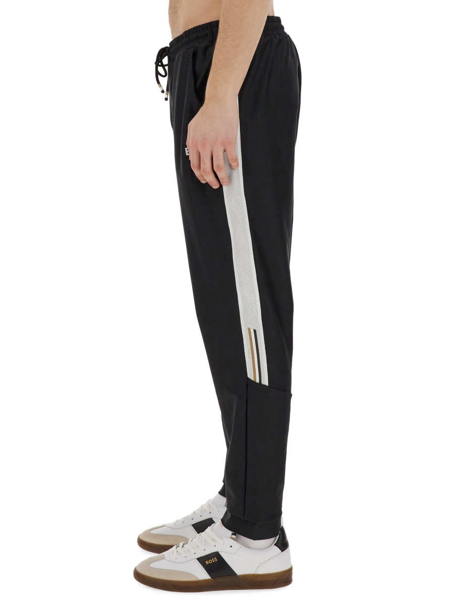 HUGO BOSS X MATTEO BERRETTINI STRIPE-DETAIL JOGGERS