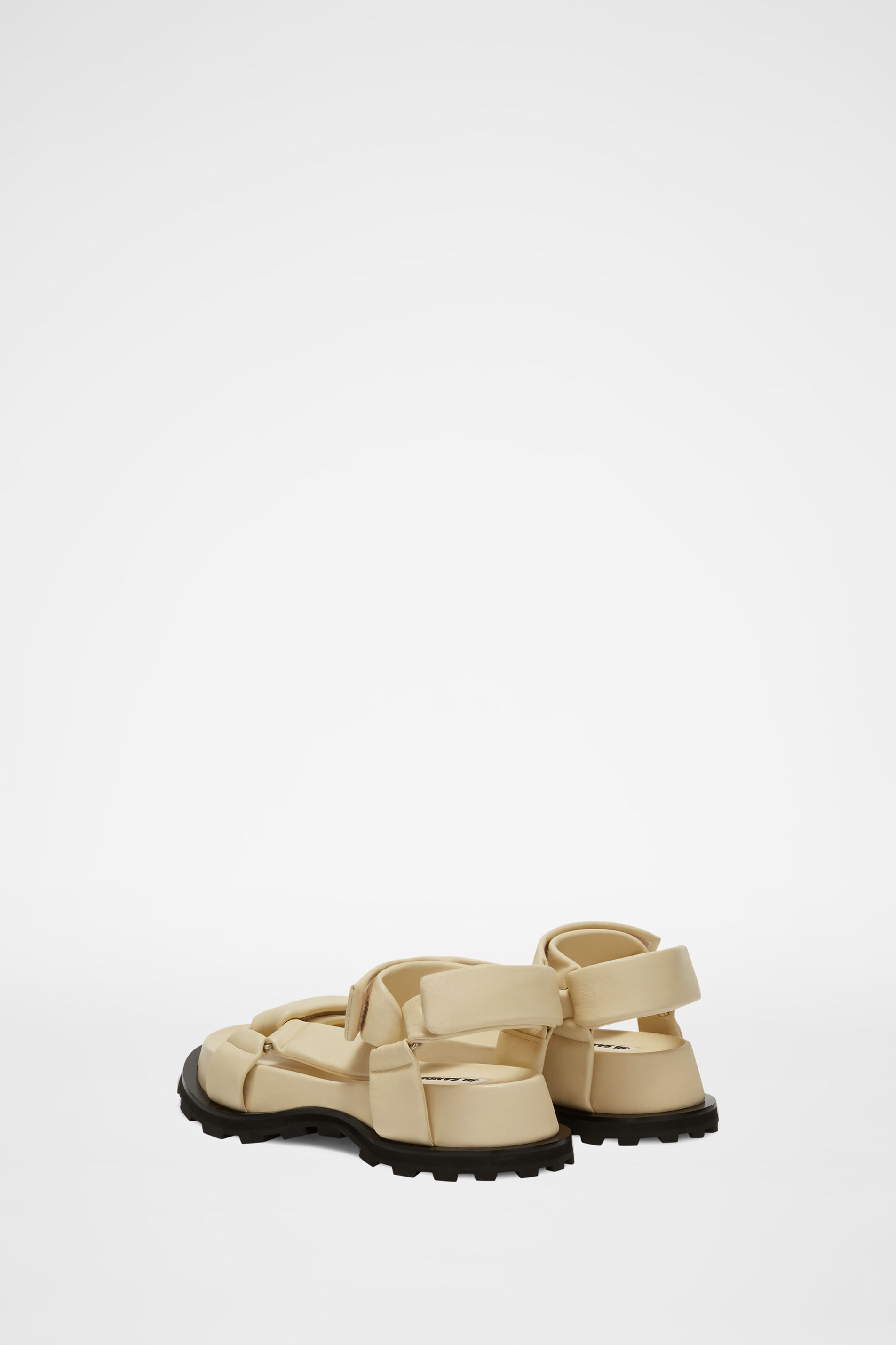Jil Sander Chunky Leather Touch Strap Sandals In Nude
