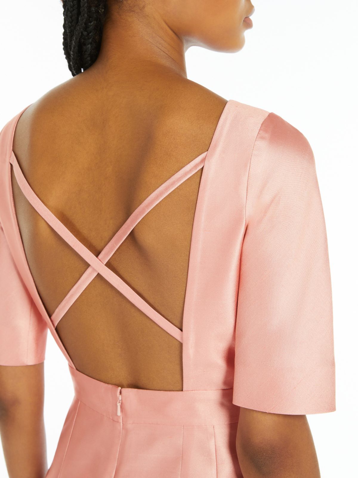 Max Mara Short-sleeved Jumpsuit In Pink
