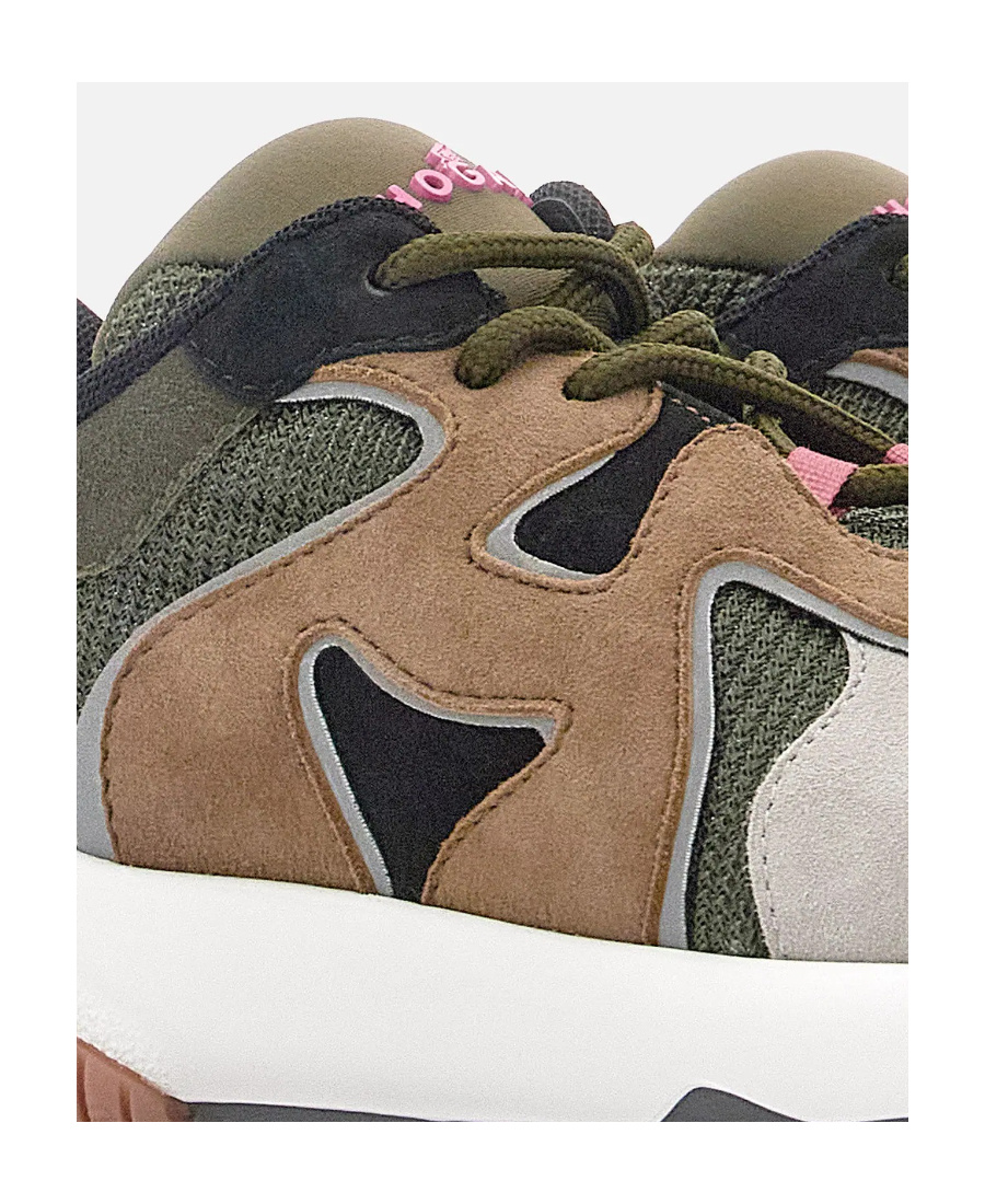 Hogan Colour-block Panelled Sneakers In Multicolor