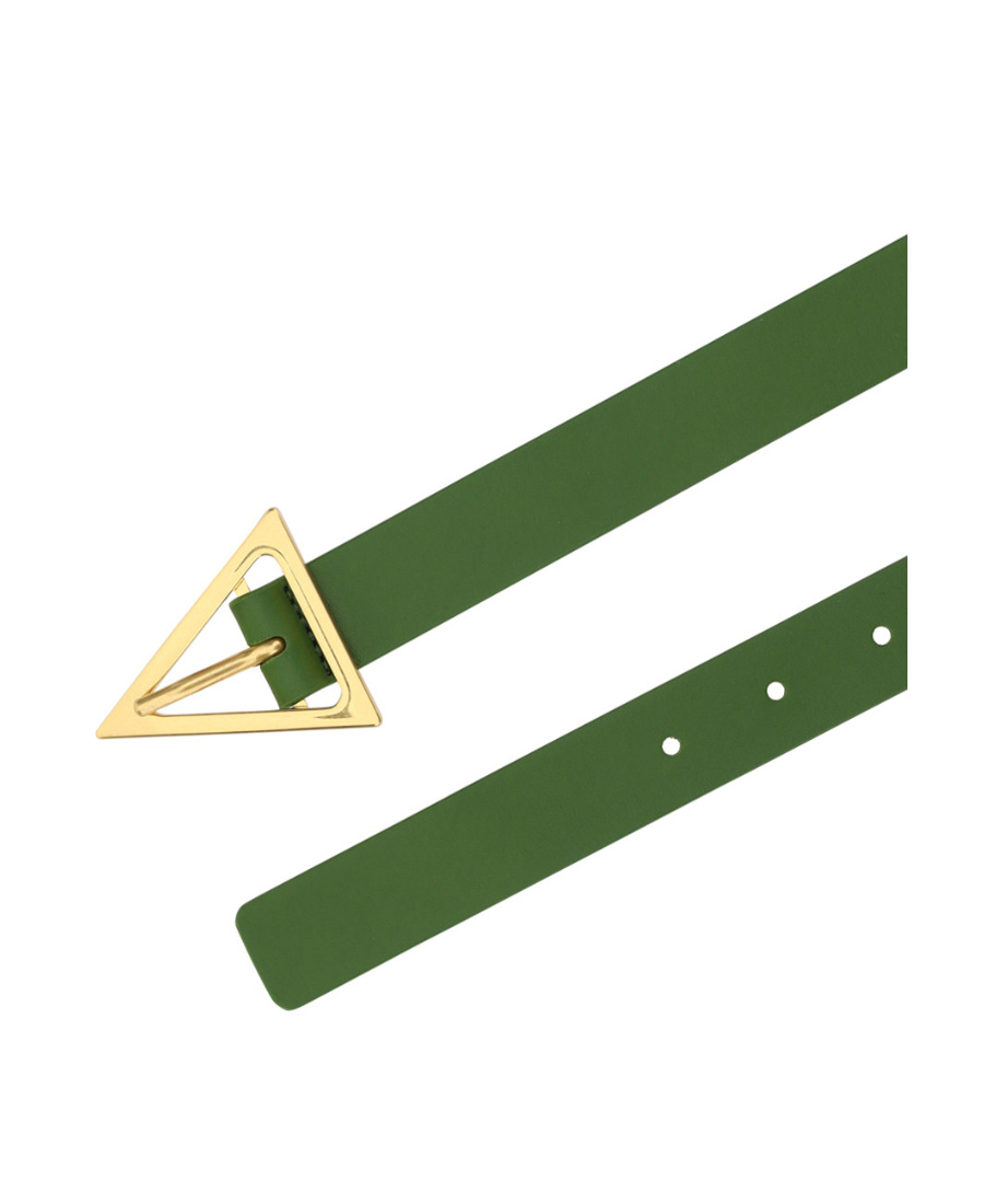 Bottega Veneta Logo Belt In Green