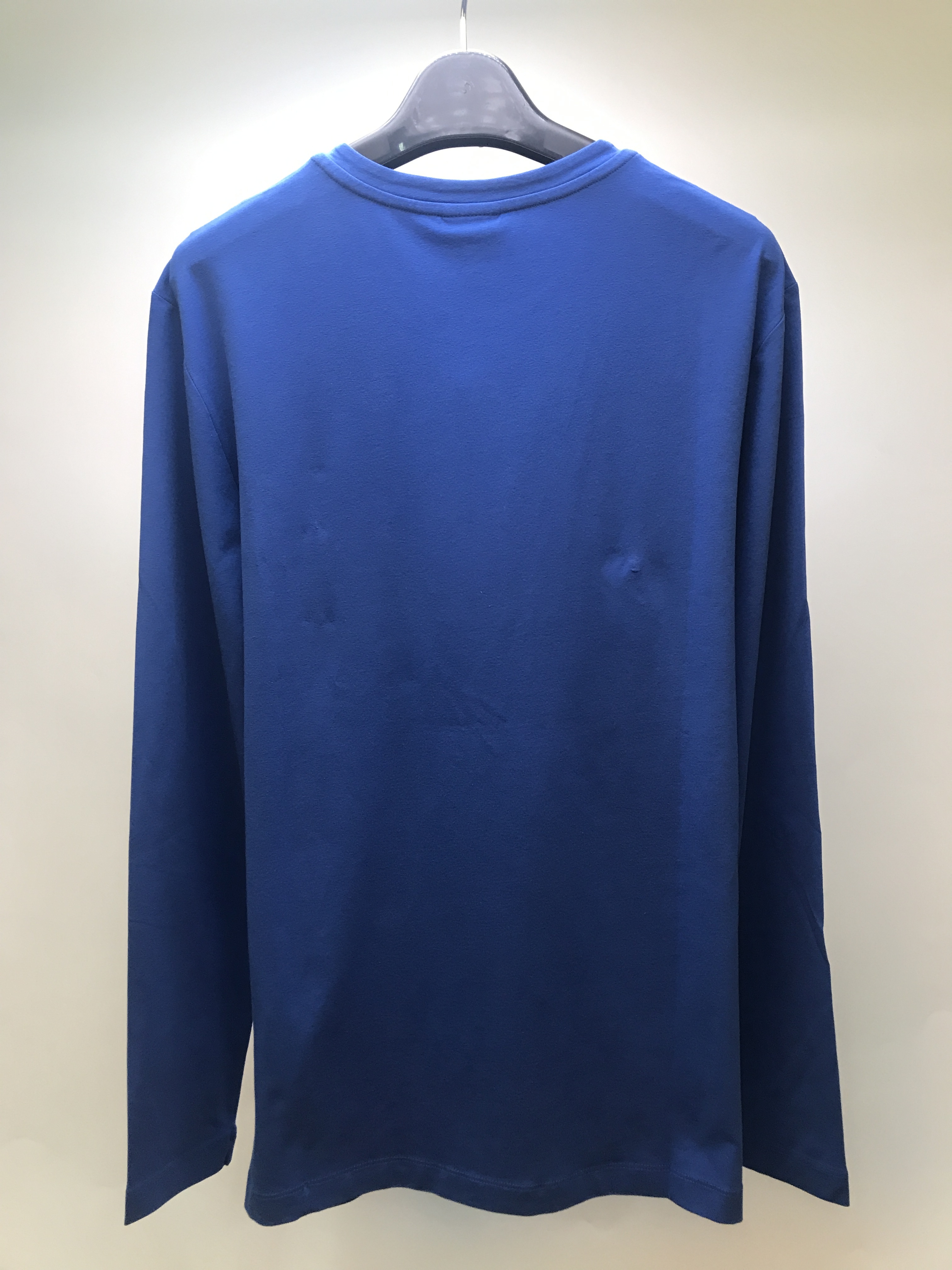ARMANI COLLEZIONI LOGO ROUND COLLAR LONG-SLEEVED T-SHIRT