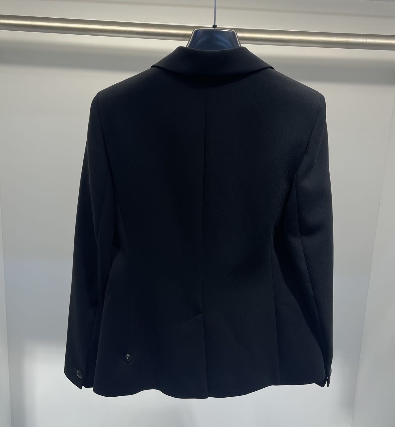 Max Mara Long-sleeved Suit Coat In Black