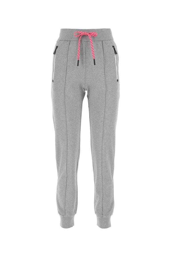 Moncler Tapered Drawstring-waist Track Pants In Gray