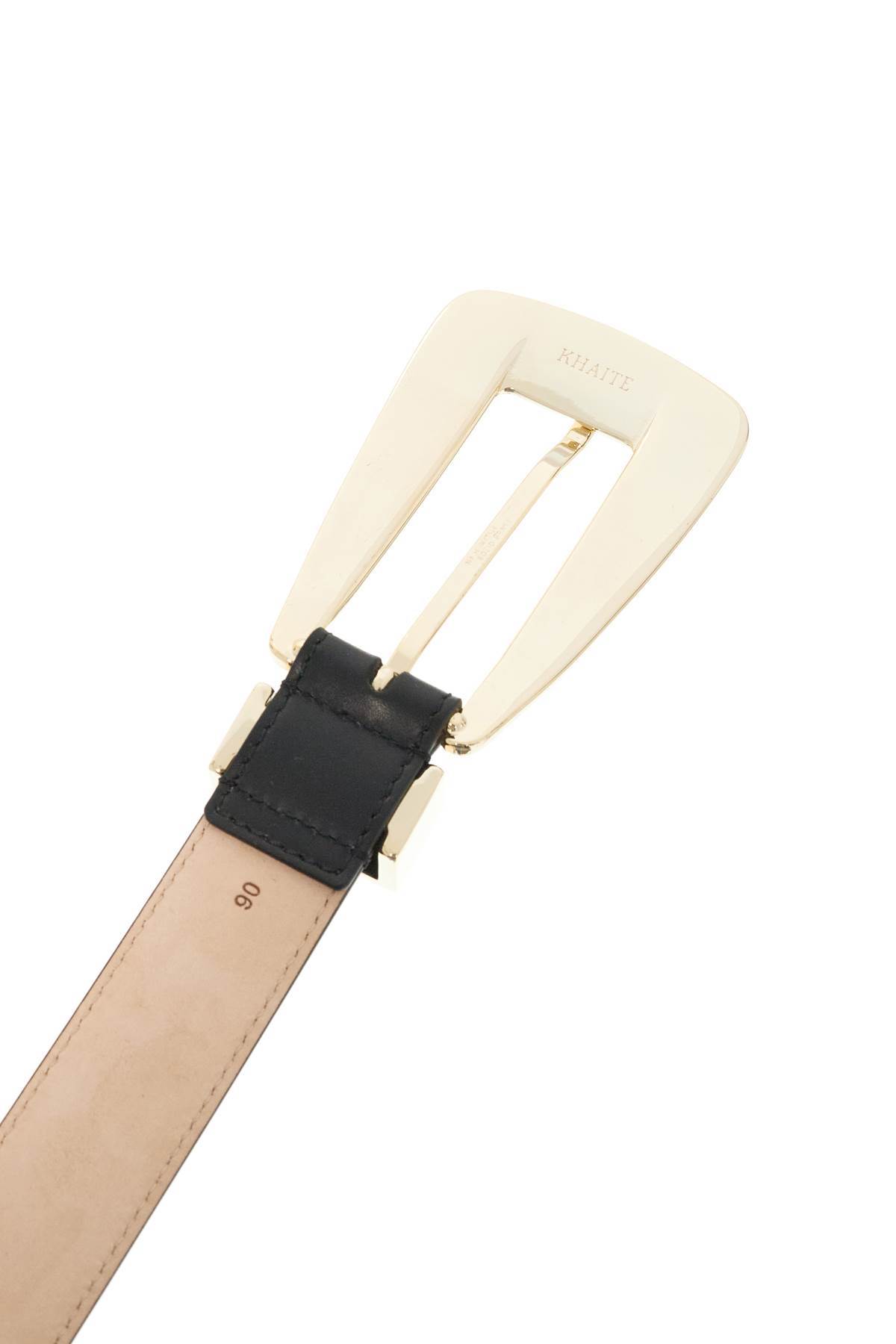 Khaite The Lucca Leather Belt In White