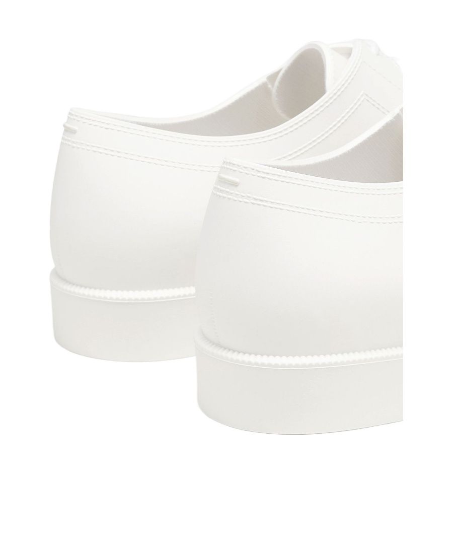 Maison Margiela Tabi Rubber Derby Shoes In White