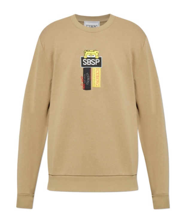 Iceberg Spongebob-print Sweatshirt In Nude