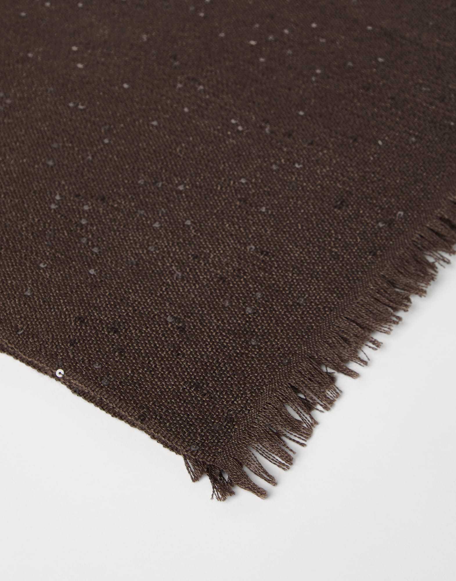 Brunello Cucinelli Sequin-embellished Scarf In Brown