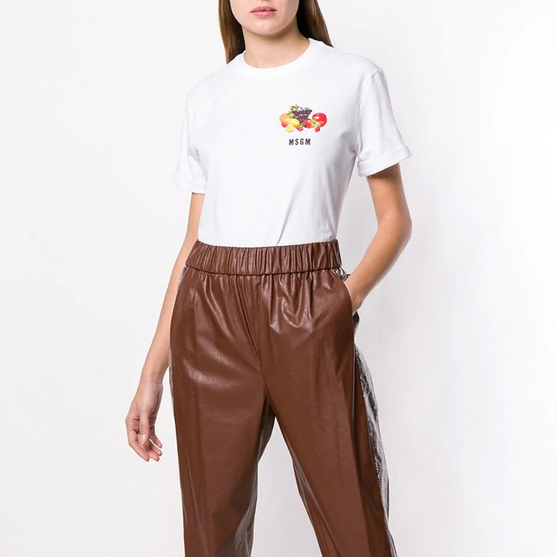 Msgm Logo T-shirt In White