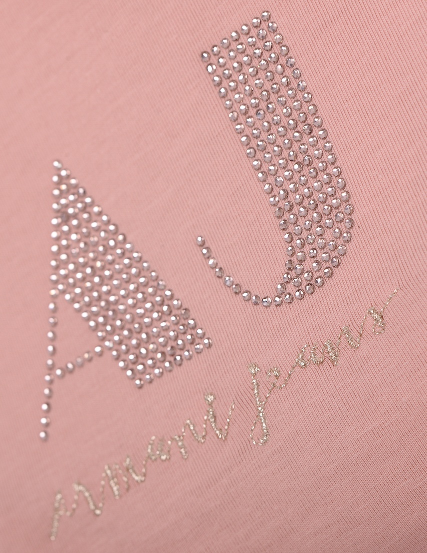 Shop Armani Jeans Round-necked T-shirt In Pink